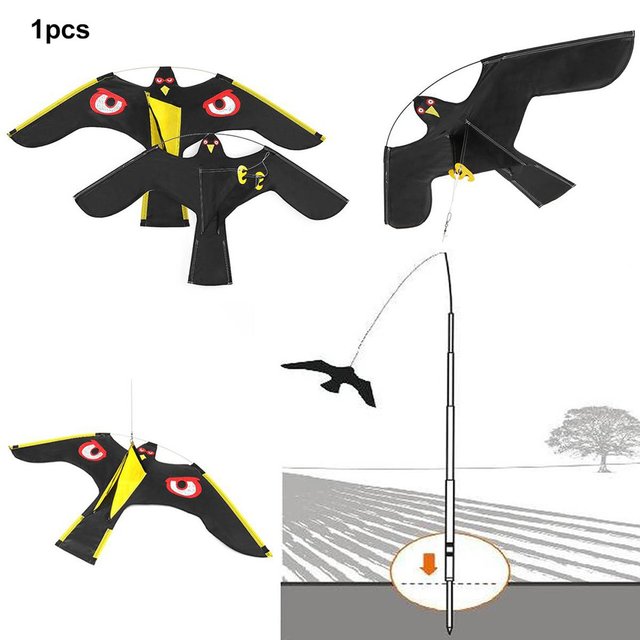 Odstraszacz ptaków - emulacja latającego jastrzębia, latawiec ogrodowy - Wianko - 4