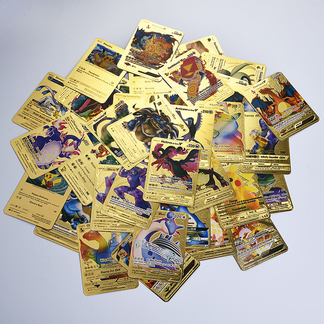 Pokemon Anime Gry Battle Card - Angielski, Hiszpański, Złoty Srebrny, Karta Kolorów 54 Sztuki - Planszowa Gra Pokemon - Zapakowany Prezent - Wianko - 5