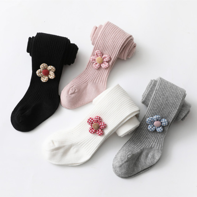 Rajstopy dziecięce dziewczęce wiosenno-jesienna moda bawełniana miękka kwiatowa dla niemowląt i małych dziewczynek - Wianko - 15