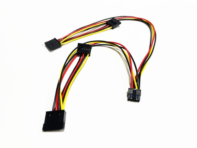 Wysokiej jakości kabel zasilający mini 10-pin do 4 portów SATA 15-pin HDD dla MAC PRO 2019 - Wianko - 2
