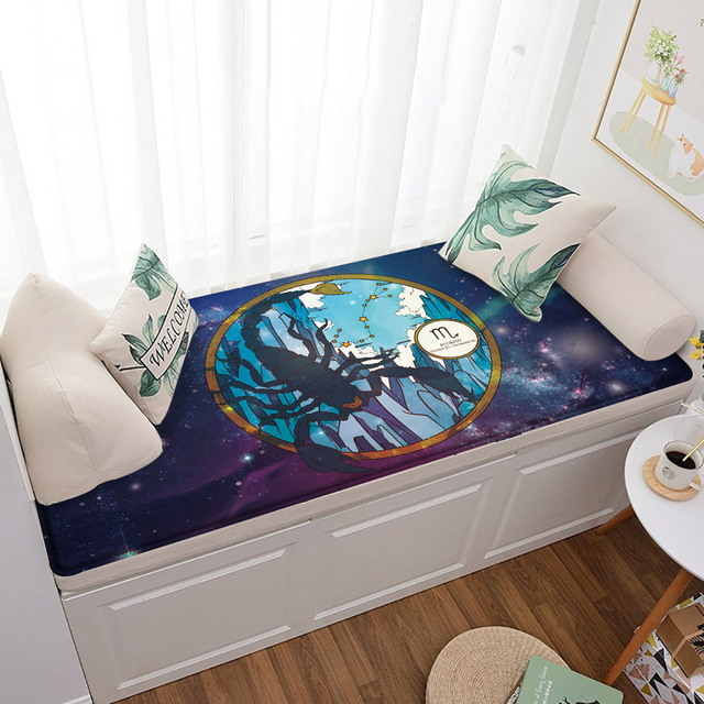 Profesjonalny dywan podłogowy flanelowa mata 12 Constellation dla sypialni i salonu, znak zodiaku Skorpion - Wianko - 19