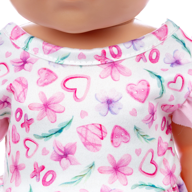 Sukienka i spodnie dla lalki Reborn Babies o długości 43cm/17 cali - ubranka i akcesoria - Wianko - 12
