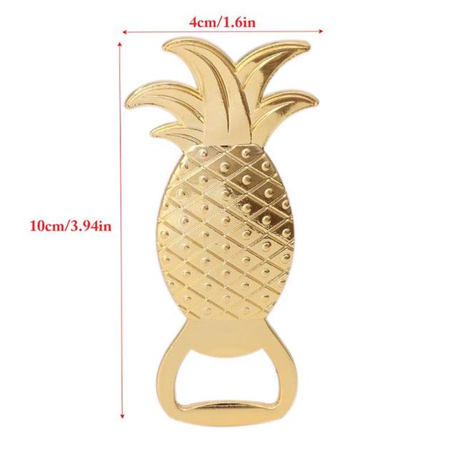 Kreatywny otwieracz do butelek w kształcie ananasa - idealny upominek weselny, codziennego użytku, szybkie otwieranie piwa - Wianko - 2