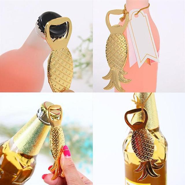 Kreatywny otwieracz do butelek w kształcie ananasa - idealny upominek weselny, codziennego użytku, szybkie otwieranie piwa - Wianko - 3