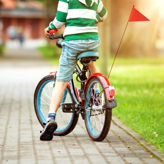 Rower dziecięcy z flagą bezpieczeństwa, dla chłopców i dziewcząt, z chorągiewkami rowerowymi U7EE - Wianko - 6