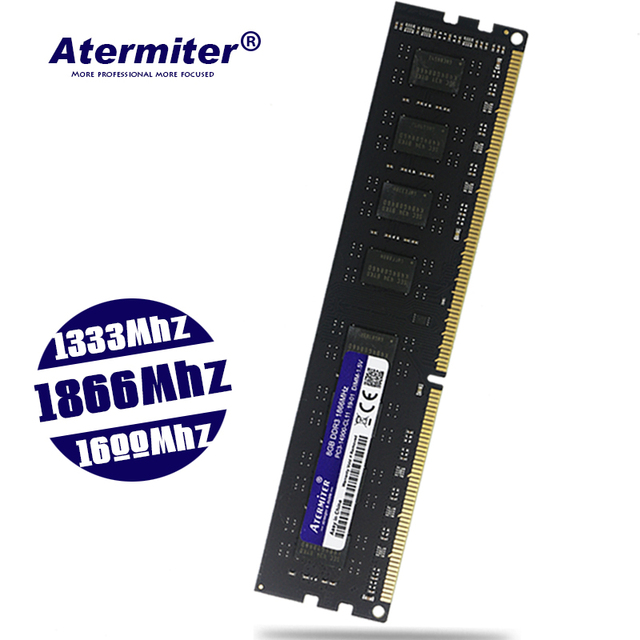 Pamięć RAM Atermiter 8GB DDR3 PC3 1600Mhz 1866Mhz 1333MHz do komputera stacjonarnego DIMM 240 szpilki, radiator 4GB 8G 4G RX580 - Wianko - 1