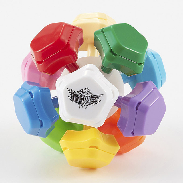 Cyclone Boy Megaminxed Cube 3x3 - Magiczna kostka Rubika 3-warstwowa, Prędkościowa kostka miksująca Wumofang 3x3x3, dla dzieci - Wianko - 5