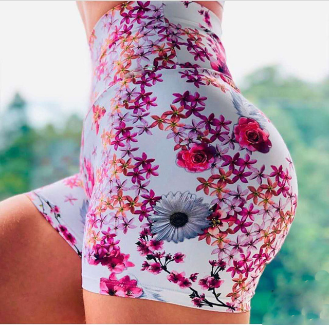 Legginsy do jogi wysokiej talii Push Up, spodenki do biegania i na siłownię ze scrunch butt oraz efektem seamless print - elastyczne i sportowe ubranie dla kobiet - Wianko - 18
