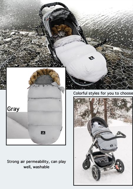 Wózek dziecięcy śpiwór zimowy wierzchnia kurtka polarowa ciepłe - dla niemowląt - Wianko - 1