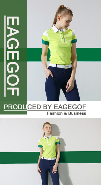 Damska torba na sprzęt do golfa z krótkim rękawem i koszulką golfową damską z anty-UV - letnia moda sportowa dla kobiet - Wianko - 3