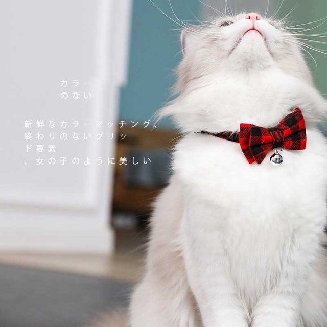 Obroża dla kota z motywem bożonarodzeniowym Quick Release, ozdobiona uroczą muszką w kształcie kokardki, zapewniająca bezpieczeństwo i komfort - Wianko - 13