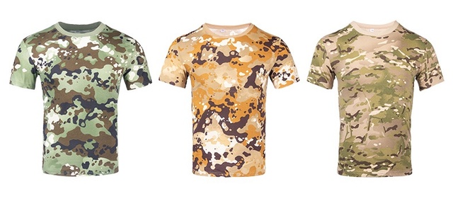 Koszula wojskowa z krótkim rękawem z kamuflażem taktycznym - 100% bawełny, szybkoschnąca, idealna do pieszych wycieczek i polowań - Wianko - 18