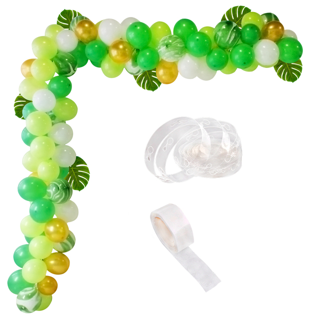 Zielony balon dekoracyjny FENGRISE w stylu dżungli safari - zwierzęta urodzinowe dla dzieci - Wianko - 6