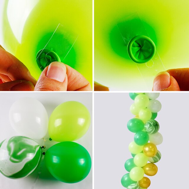 Zielony balon dekoracyjny FENGRISE w stylu dżungli safari - zwierzęta urodzinowe dla dzieci - Wianko - 7