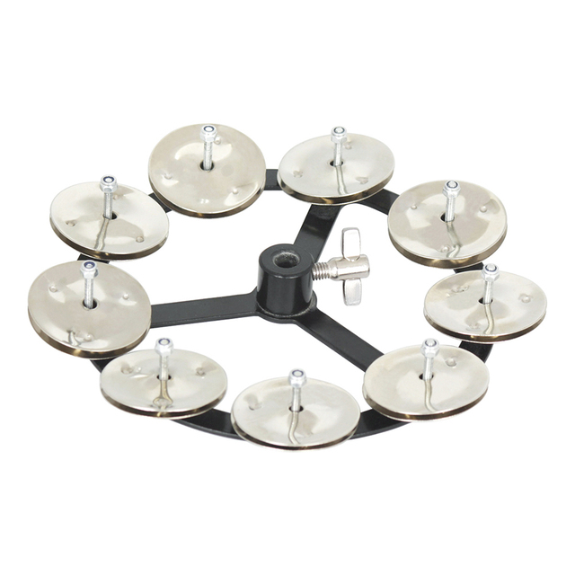 Perkusja Crash cymbały Hi-Hat Bell tamburyn (stal nierdzewna) - instrument perkusyjny, akcesoria muzyczne - Wianko - 14