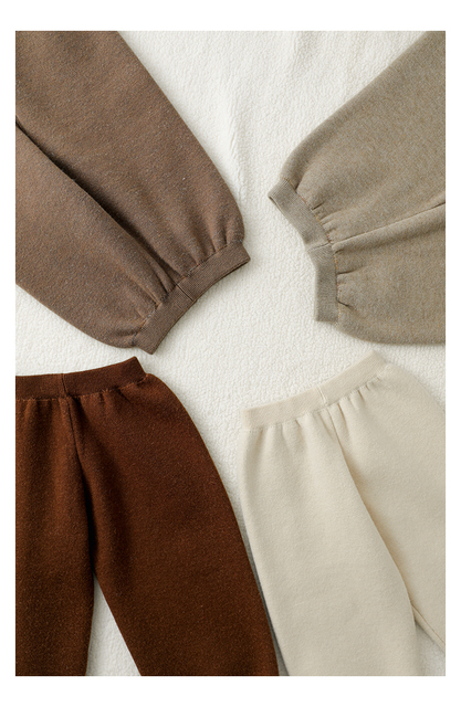 Nowe zimowe dziewczęce aksamitne spodnie z dzianiny - grube, czyste i dopasowane - Wianko - 19