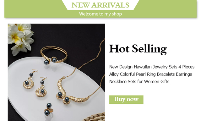 Nowe pierścienie SophiaXuan z perłami pokrytymi złotem - zestaw pierścionków hawajskich dla kobiet 2021 Trend - Wianko - 1