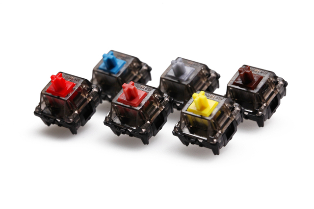 Gateron CAP czarny kryształ V2 przełącznik 3pin SMD RGB do klawiatury mechanicznej, prelubrykowany, brązowy, żółty, cichy, czerwony, srebrny - Wianko - 17