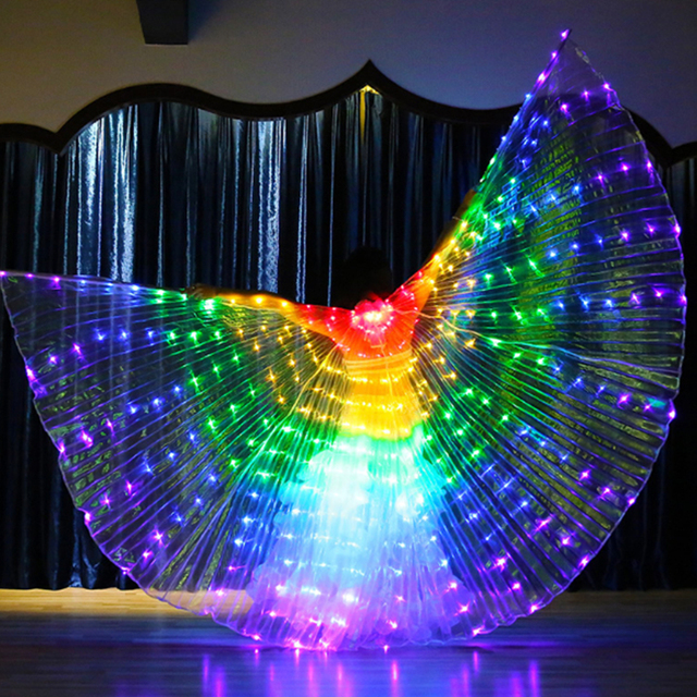 Skrzydła motyla z LED do tańca brzucha - dorosłe - Wianko - 16