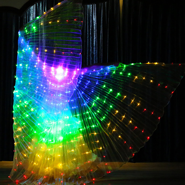 Skrzydła motyla z LED do tańca brzucha - dorosłe - Wianko - 13