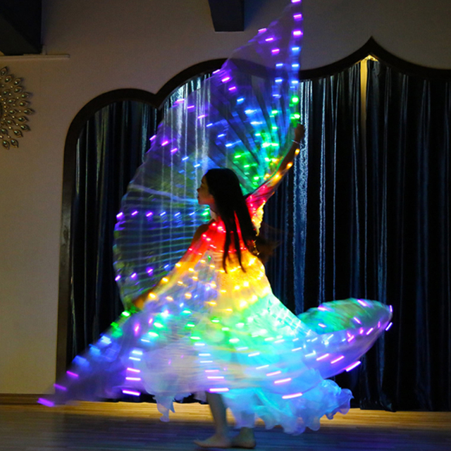 Skrzydła motyla z LED do tańca brzucha - dorosłe - Wianko - 14