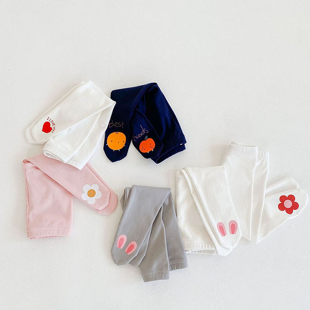Bawełniane legginsy dla niemowląt Engepapa Newborn Baby Girls - wiosna, jesień, dziewczynki - Wianko - 6
