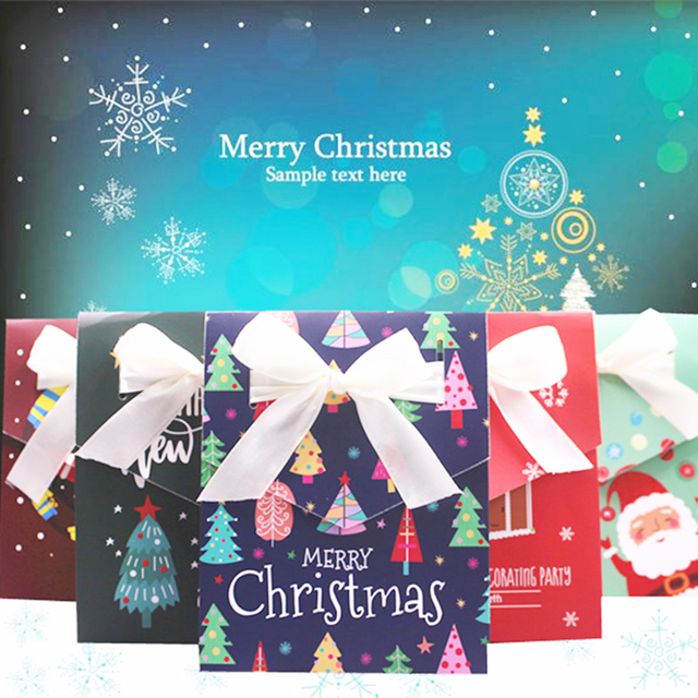 Pudełko z kopertą świąteczną na prezenty - cukierki, czekoladki, desery, ciasta - święty Mikołaj - wesołe święta - Wianko - 2