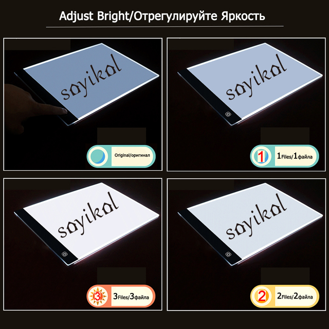 Podświetlana podkładka LED do rysowania i malowania A4/A5 z diamentowymi akcesoriami i szablonem artystycznym - zestaw graficzny - Wianko - 3