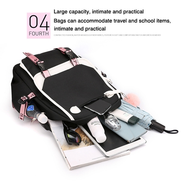 Trwały plecak turystyczny z wodoodpornym materiałem dla dzieci i młodzieży z miejscem na laptopa - Wianko - 18