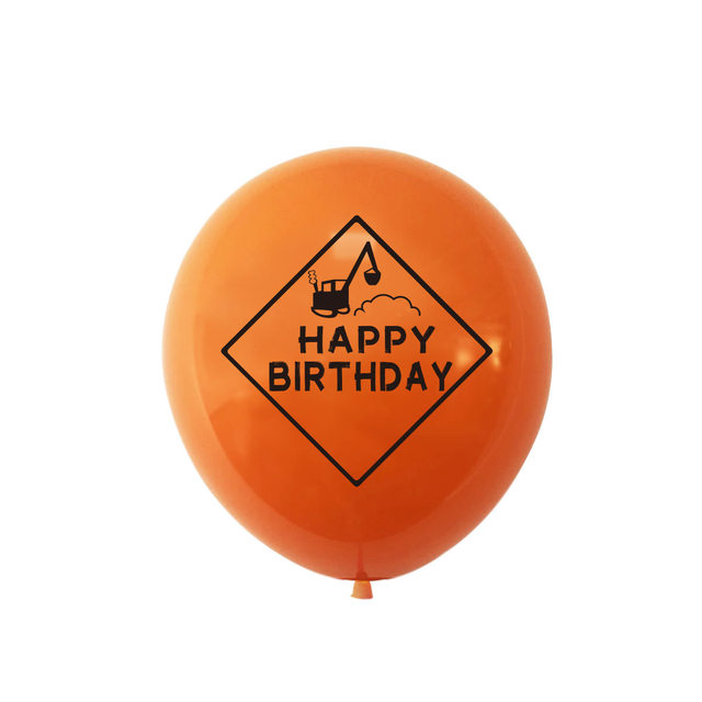 Dekoracja na przyjęcie urodzinowe dla dzieci - Ciężarówka budowlana z balonami - Wianko - 6