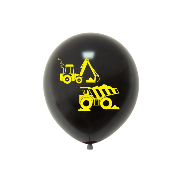 Dekoracja na przyjęcie urodzinowe dla dzieci - Ciężarówka budowlana z balonami - Wianko - 7