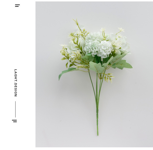 Sztuczny kwiat hortensja Nordic - bukiet ślubny do dekoracji stołu na przyjęcie - Wianko - 14