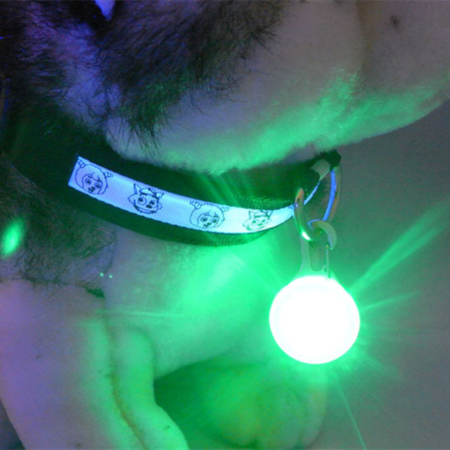 Nowa latarka LED na obrożę dla psa - 1 sztuka, bezpieczeństwo nocne, świetlny wisiorek, pet Luminous, jasne świecenie - Wianko - 3