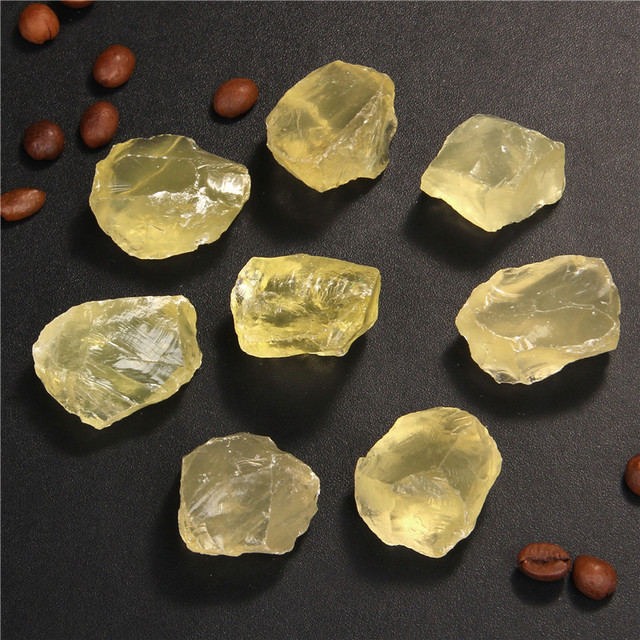 Kamień naturalnego cytrynowego kwarcu 20-30 mm, chropowata skała, idealna do uzdrawiania Reiki i dekoracji domu - Wianko - 9
