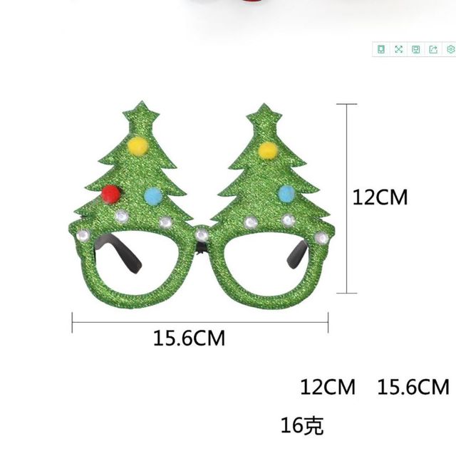 Okulary świąteczne dziecięce wzór świętego Mikołaja i bałwana - prezent na Nowy Rok 2022, idealne do dekoracji i imprez bożonarodzeniowych - Wianko - 10