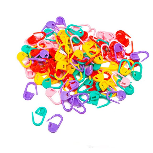 Kolorowe plastikowe pierścienie markerów do szycia - zestaw 10 sztuk - Wianko - 1