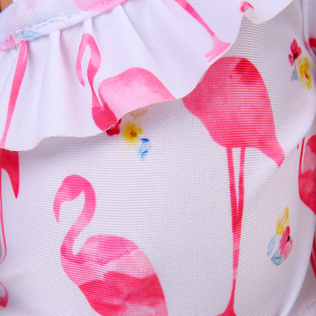 Lalka Flamingo - Strój kąpielowy letnie ubrania dla 43 cm noworodka - American 18 Cal - Wianko - 16
