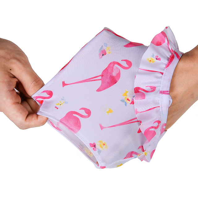 Lalka Flamingo - Strój kąpielowy letnie ubrania dla 43 cm noworodka - American 18 Cal - Wianko - 17