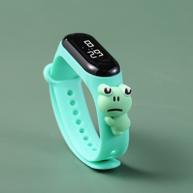 Nowy zegarek LED dla dzieci Cartoon girl - wodoodporny, relogio infantil - Wianko - 10