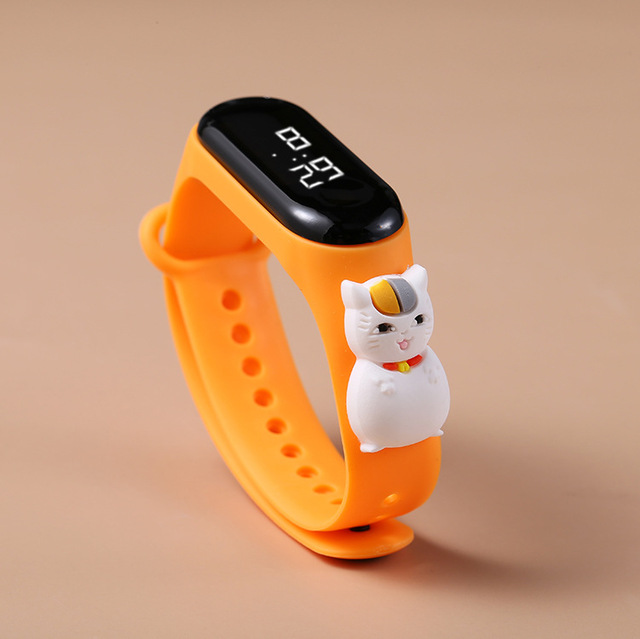 Nowy zegarek LED dla dzieci Cartoon girl - wodoodporny, relogio infantil - Wianko - 11