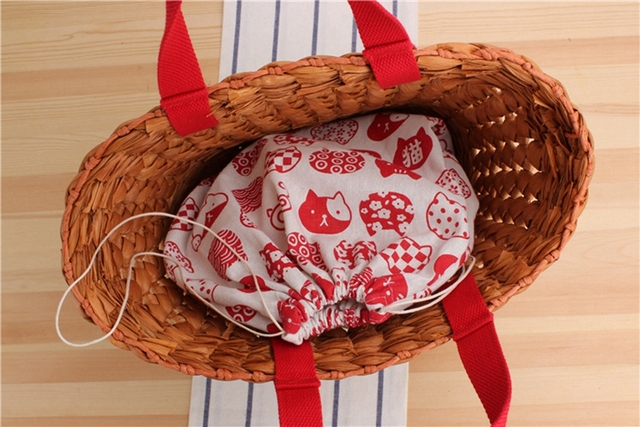 Ręcznie pleciona torebka na ramie naturalne łuski kukurydzy w stylu japońsko-koreańskim - Wianko - 13