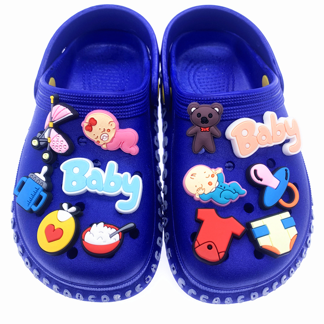 Dekoracja na buty - Piękna butelka z serii Cartoon Charms z uroczym motywem dziecka BB Garden - Wianko - 4