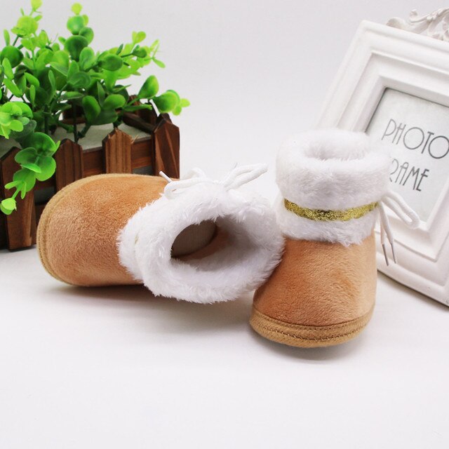 Wygodne kaszmirowe pluszowe buty na jesień i zimę dla dziewczynki i chłopca zaczątki. Wykonane z miękkiego materiału, zapewniające ciepło i wygodę maluchowi - Wianko - 8