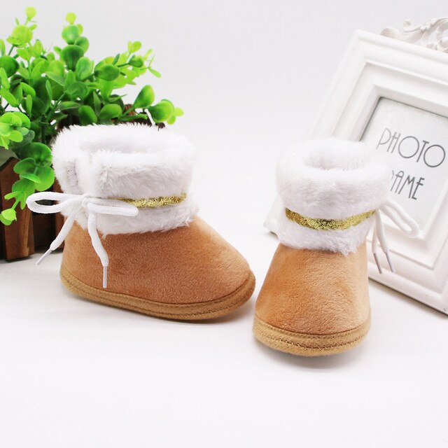 Wygodne kaszmirowe pluszowe buty na jesień i zimę dla dziewczynki i chłopca zaczątki. Wykonane z miękkiego materiału, zapewniające ciepło i wygodę maluchowi - Wianko - 9