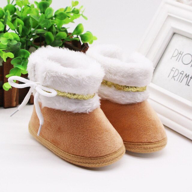 Wygodne kaszmirowe pluszowe buty na jesień i zimę dla dziewczynki i chłopca zaczątki. Wykonane z miękkiego materiału, zapewniające ciepło i wygodę maluchowi - Wianko - 7