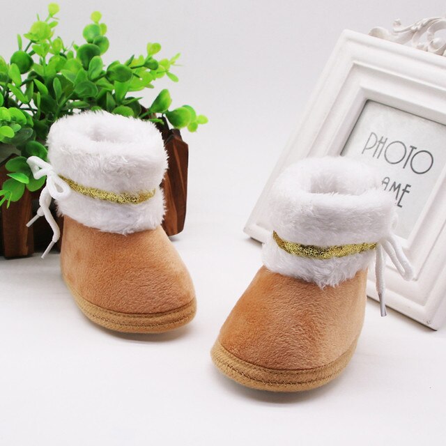 Wygodne kaszmirowe pluszowe buty na jesień i zimę dla dziewczynki i chłopca zaczątki. Wykonane z miękkiego materiału, zapewniające ciepło i wygodę maluchowi - Wianko - 10