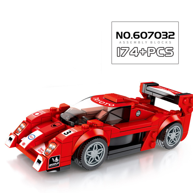 Klocki Sembo Super Samochód Wyścigowy F1 - Prędkość Mistrzów, Wielki Pojazd Zestawy Zabawek Miasto Technika - Wianko - 24