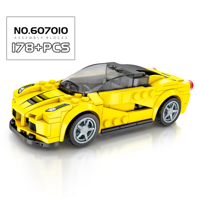 Klocki Sembo Super Samochód Wyścigowy F1 - Prędkość Mistrzów, Wielki Pojazd Zestawy Zabawek Miasto Technika - Wianko - 6