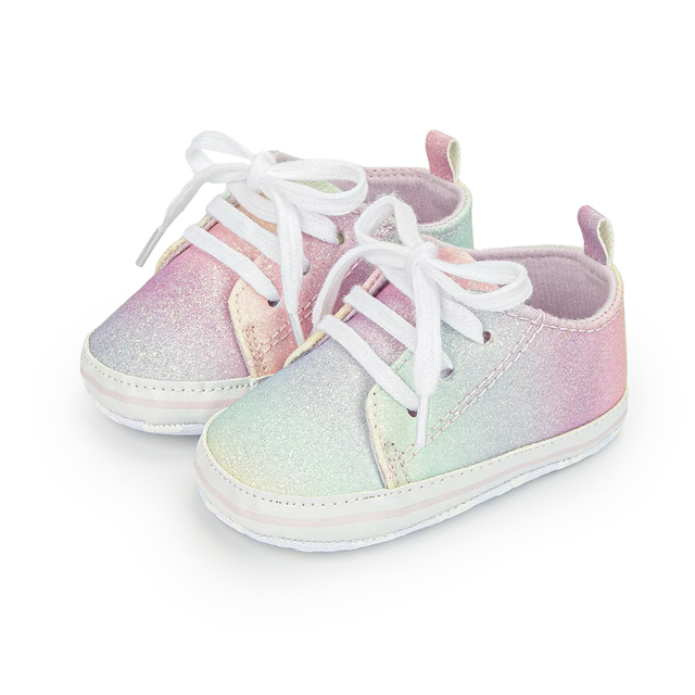 Dziecięce buty Baby Boy i dziewczęce w jednym, miękka podeszwa, gradientowe kolory, idealne dla noworodka - Wianko - 7