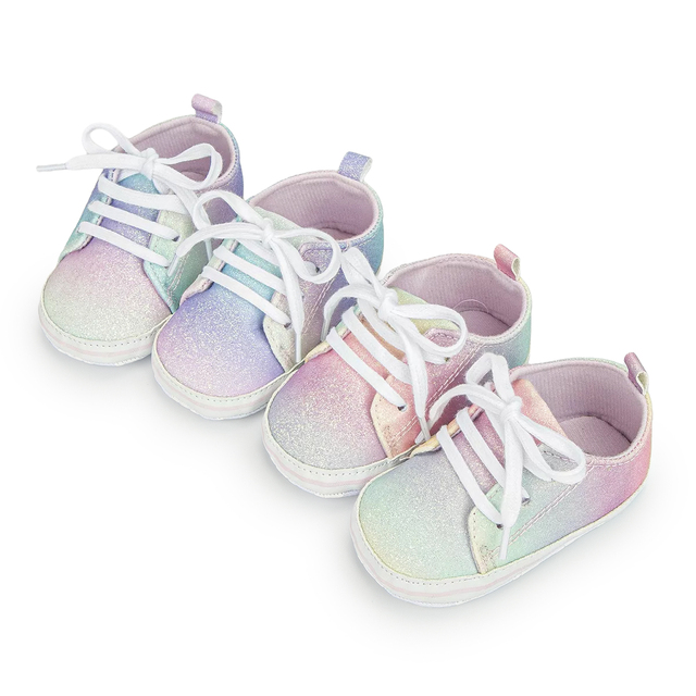 Dziecięce buty Baby Boy i dziewczęce w jednym, miękka podeszwa, gradientowe kolory, idealne dla noworodka - Wianko - 5